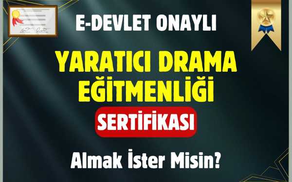  Yaratıcı Drama Eğitmeni Sertifikası