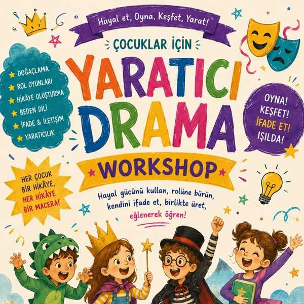 ÇOCUKLAR İÇİN YARATICI DRAMA WORKSHOP