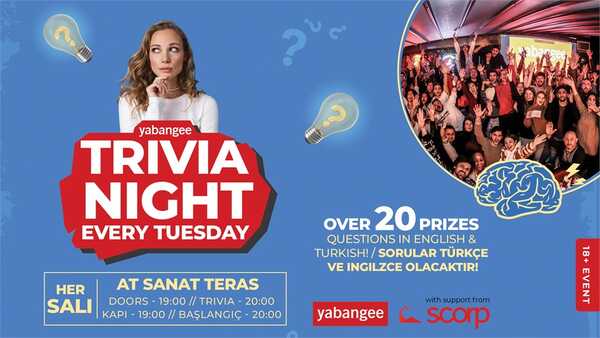 Trivia Night #230: Questions in English & Turkish