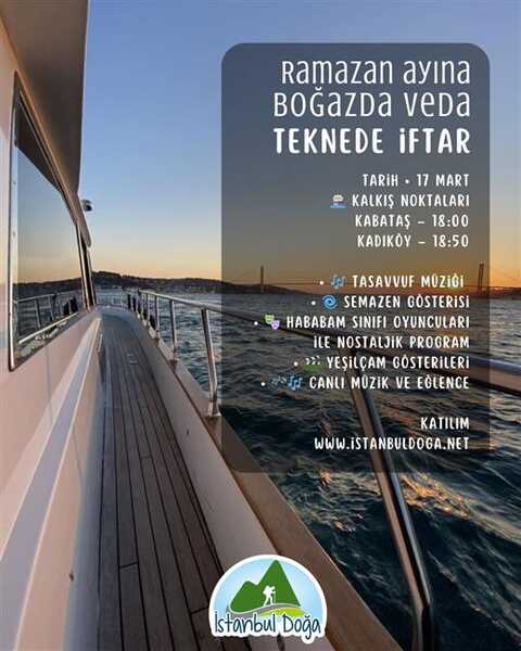  GELENEKSEL STANBUL DOA  TEKNEDE FTAR PROGRAMI