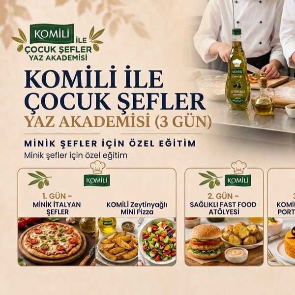 KOMİLİ İLE ÇOCUK ŞEFLER YAZ AKADEMİSİ ( 07-10 YAŞ )  | Atölye: EKS Mutfak