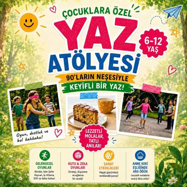 Çocuklara Özel Yaz Atölyesi