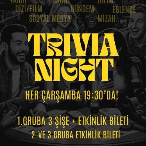 Trivia Night - Bilgi Yarışması @Çarşamba